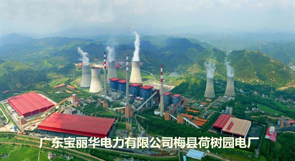 全國(guó)規(guī)模最大的資源綜合利用電廠(chǎng)——梅縣荷樹(shù)園電廠(chǎng)，由上市公司廣東寶麗華新能源股份有限公司（股票簡(jiǎn)稱(chēng)“寶新能源”）投資建設(shè)，總裝機(jī)147萬(wàn)千瓦，總投資65億元。2016年發(fā)電量72億度，供電量68.8億度，實(shí)現(xiàn)工業(yè)總產(chǎn)值34億元。